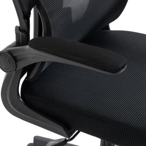 Офис стол Mainz Mesh черен цвят 50X60X112-122СМ