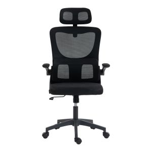Офис стол Mainz Mesh черен цвят 50X60X112-122СМ