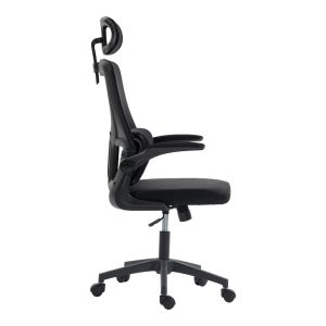 Офис стол Mainz Mesh черен цвят 50X60X112-122СМ
