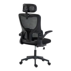 Офис стол Mainz Mesh черен цвят 50X60X112-122СМ
