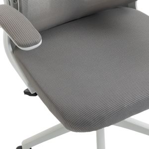 Офис стол Mainz бял - мрежесто сив 50X60X112-122СМ