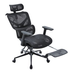 Офис стол Vigo Mesh, черен цвят, 52X70X118-124 см
