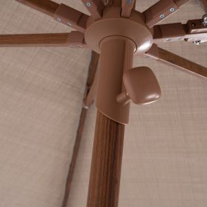 Professional umbrella 3X3M Gladell HM6603.02 beige acrylic - thermally transferred aluminum