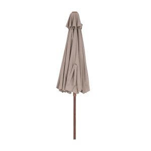 Professional umbrella 3X3M Gladell HM6603.02 beige acrylic - thermally transferred aluminum
