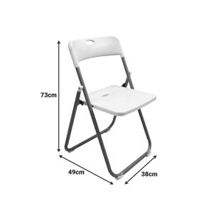 Folding chair Edison black 38X49X73CM