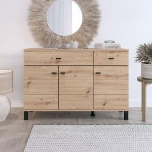 Скрин 115 3K2F3V цвят артисан дъб 116X35X78СМ