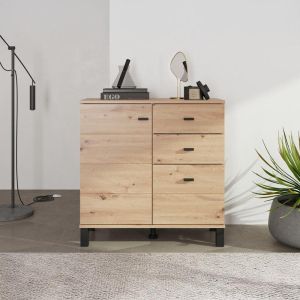 Скрин 77 2K3F1V цвят дъб Artisan 77X35X78СМ