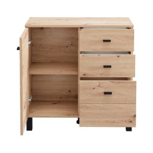 Скрин 77 2K3F1V цвят дъб Artisan 77X35X78СМ