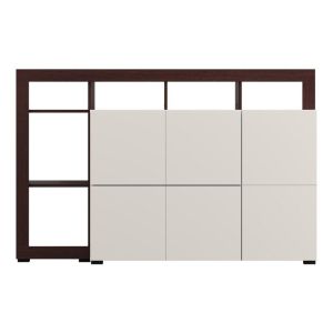 Скрин Argyll 154 3K2F1V оп кашмир с тъмен цвят дъб тейлър 155X40X100СМ