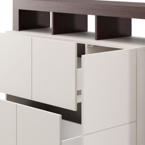 Скрин Argyll 154 3K2F1V оп кашмир с тъмен цвят дъб тейлър 155X40X100СМ