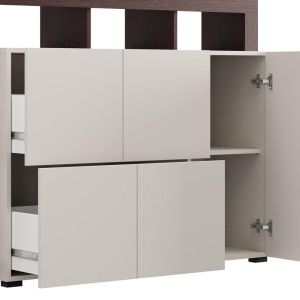 Скрин Argyll 154 3K2F1V оп кашмир с тъмен цвят дъб тейлър 155X40X100СМ