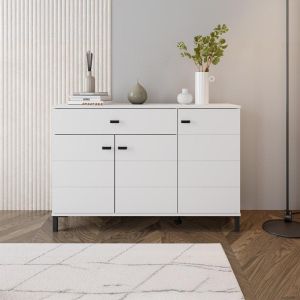 Скрин Salamis 115 3K1F3V бял цвят 116X35X78СМ