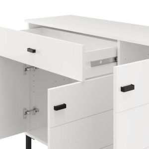 Скрин Salamis 115 3K1F3V бял цвят 116X35X78СМ