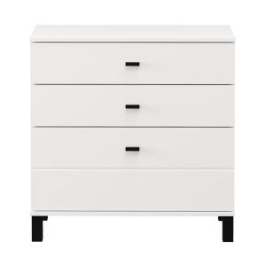 Скрин с чекмедже Almond 77 3F бял цвят 77X35X78СМ