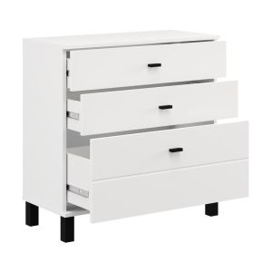 Скрин с чекмедже Almond 77 3F бял цвят 77X35X78СМ