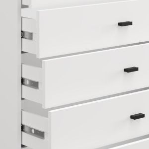 Скрин с чекмедже Almond 77 6F бял цвят 77X35X78СМ
