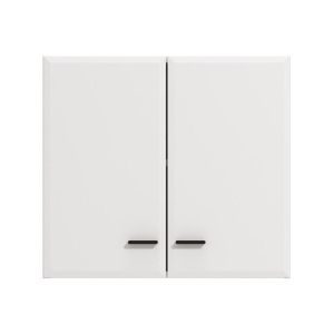 Wall kitchen cabinet Amelia 60A, white-white, high gloss, 60X32X54CM