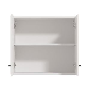 Wall kitchen cabinet Amelia 60A, white-white, high gloss, 60X32X54CM