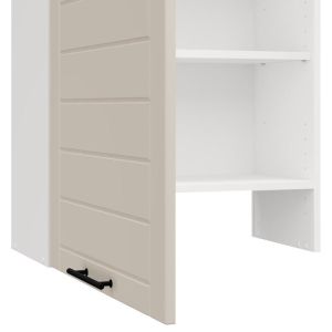 Wall kitchen cabinet Drina V60 Ua, white-sand, high gloss, 60X32X68CM