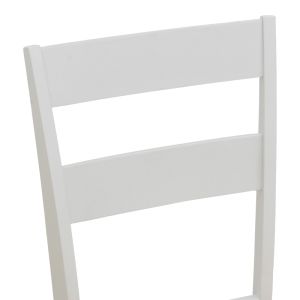 Dallan chair made of rubber wood, white, 40X47.5X89CM