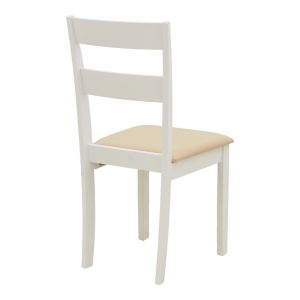 Dallan chair made of rubber wood, white, 40X47.5X89CM