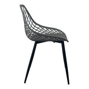 Chair Suan atracite Pp-black metal leg 49X51X86CM