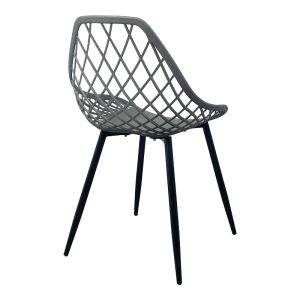 Chair Suan atracite Pp-black metal leg 49X51X86CM