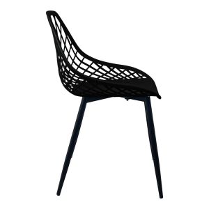 Chair Suan black Pp-black metal leg 49X51X86CM
