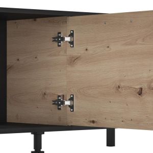 Тв шкаф - композиция Adria Artisan дъб - черен 260X40X180СМ