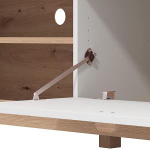 Тв шкаф - композиция Hastings, занаятчийски дъб - бял 297X35X180СМ