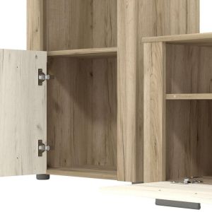 Тв шкаф - композиция Opus сив дъб - бял дъб 229X40X184СМ