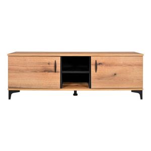 Тв шкаф Alba Artisan дъб - черен 138X40X47СМ