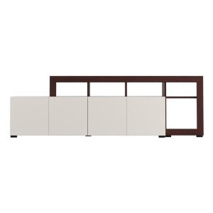 Тв шкаф Argyll Tv 192 4K2F Op кашмир с цвят тъмен дъб тейлър 193X40X61СМ