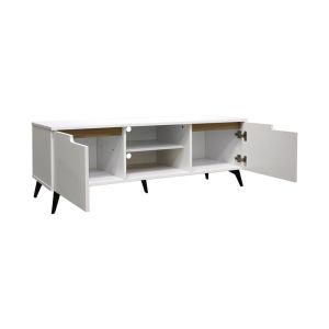 Тв шкаф Kemvio Sonoma-бял 120X38X44СМ