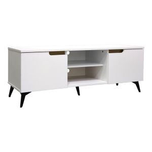Тв шкаф Kemvio Sonoma-бял 150X38X44СМ