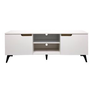 Тв шкаф Kemvio Sonoma-бял 150X38X44СМ