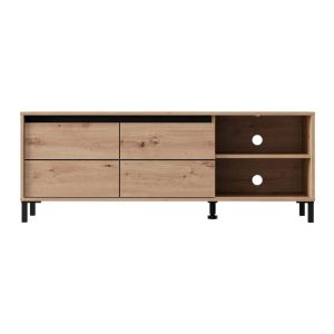 Тв шкаф Marron Tv 138 3K2V Artisan-черен 138X40X52СМ