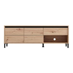 Тв шкаф Marron Tv 150 3K1F2V Artisan-матово черно 151X40X52СМ