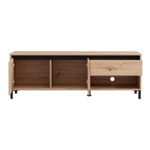 Тв шкаф Marron Tv 150 3K1F2V Artisan-матово черно 151X40X52СМ