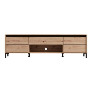 Тв шкаф Marron Tv 183 3K1F2V Artisan-матово черно 183X40X52СМ