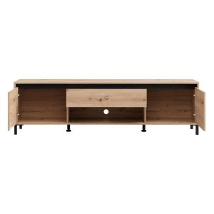 Тв шкаф Marron Tv 183 3K1F2V Artisan-матово черно 183X40X52СМ