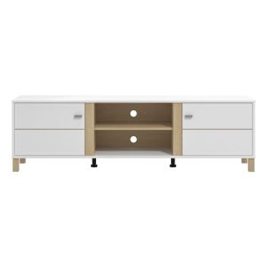 Тв шкаф Peckham Tv 176 бяла светлина цвят на Port 176X40X52СМ
