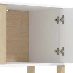 Тв шкаф Peckham Tv 176 бяла светлина цвят на Port 176X40X52СМ