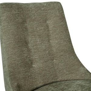 Sandra New Lux dining chair, oil color, fabric with legs in golden sand, 45X50X85CM