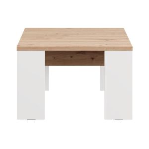 Холна маса Montese 67 бял-артисан дъб 67X67X43СМ