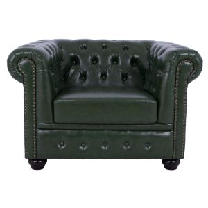 Комплект за дневна 3ч. Mobar HM10912.08 еко Кожаpu) тип честърфийлд-кипарисово зелено