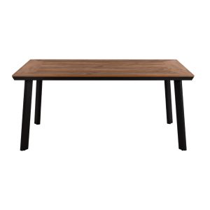 Garden table and chairs 5 pcs. Kerly HM10833.10 dark gray Aluminum-polywood-pe rattan beige