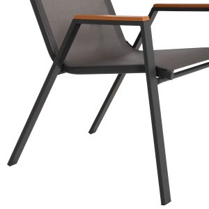Градинска маса и столове 5ч. Ofer HM10855.01 150X90СМ сив