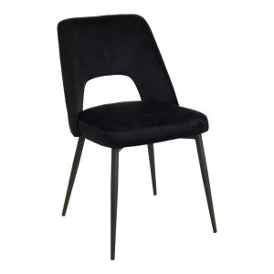 Murde table and chairs set and Domonic black table D120x75cm Set of 5 pieces