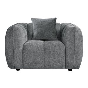 Комплект ъглов диван ляв- фотьойл Lykke HM10820.02L екрю текстил